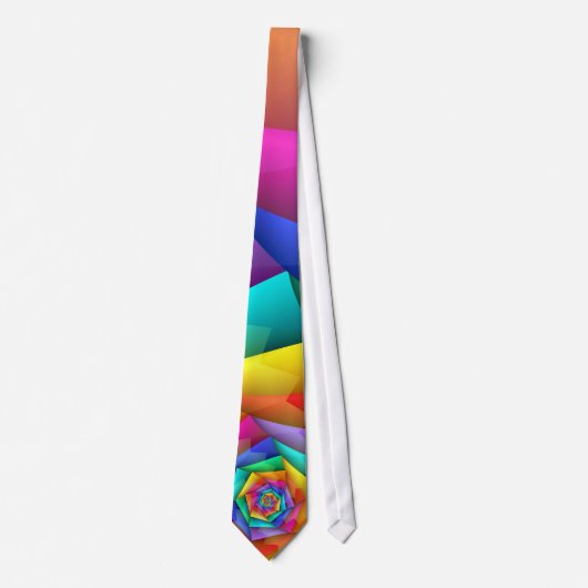 Gefractioneerde regenboogpride LGBT Necktie Stropdas (Voorkant)