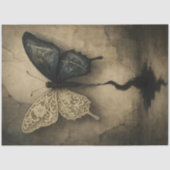 Gefractureerde Flight Gothic Lace Butterfly - Dark Tissuepapier (Voorkant)