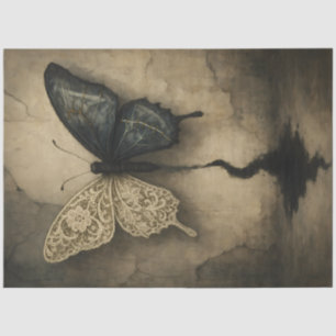 Gefractureerde Flight Gothic Lace Butterfly - Dark Tissuepapier