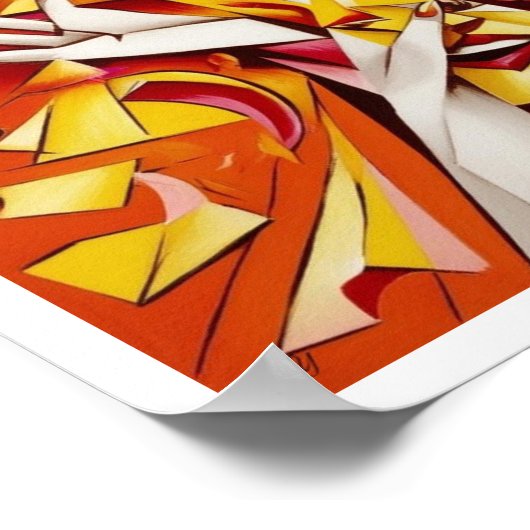 Gefractureerde gelukzaligheid poster (Hoek)