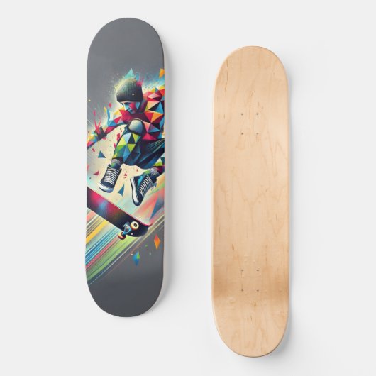 gefragmenteerd skateboard (Voorkant)