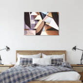 Gefragmenteerde Architectuur Canvas Afdruk (Insitu (Slaapkamer))