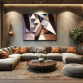 Gefragmenteerde Architectuur Canvas Afdruk
