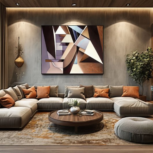 Gefragmenteerde Architectuur Canvas Afdruk