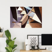 Gefragmenteerde Architectuur Poster (Thuiskantoor)