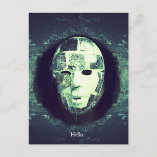 gefragmenteerde begroeting briefkaart