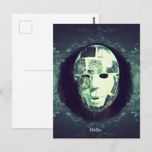 gefragmenteerde begroeting briefkaart (Voorkant / Achterkant)