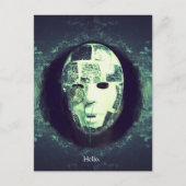 gefragmenteerde begroeting briefkaart (Voorkant)