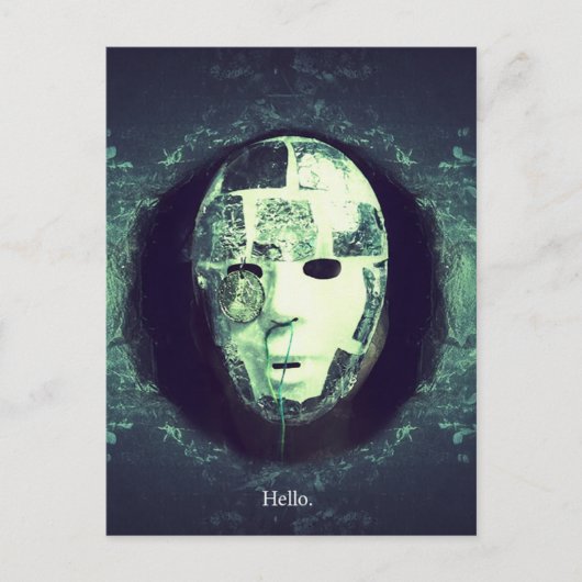 gefragmenteerde begroeting briefkaart (Voorkant)