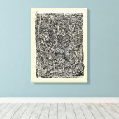 Gefragmenteerde canvasprint canvas afdruk (Insitu (Houten vloer))