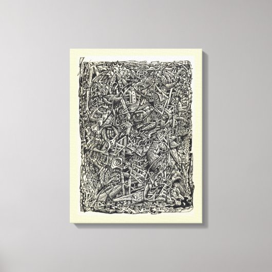 Gefragmenteerde canvasprint canvas afdruk (Voorkant)