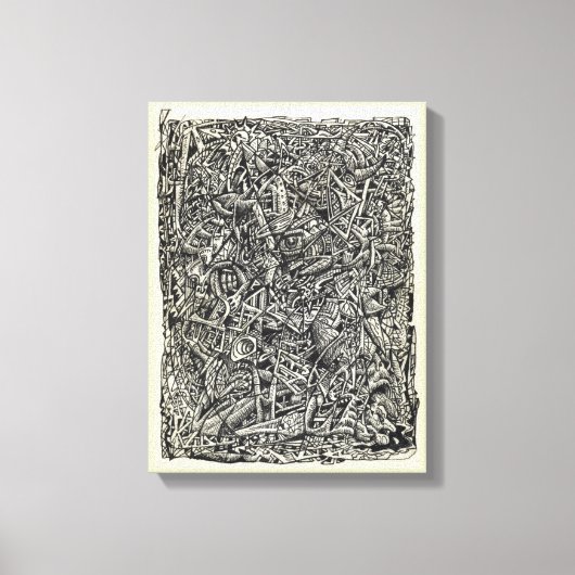 Gefragmenteerde canvasprint canvas afdruk (Voorkant)