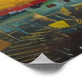 Gefragmenteerde Horizon Poster (Hoek)