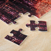 Gefragmenteerde identiteit – Kleurrijke abstracte Legpuzzel (Zijkant)