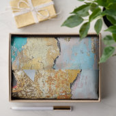 Gefragmenteerde Koningin Abstracte Kunst Decoupage Tissuepapier (Geschenk)