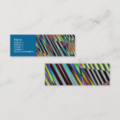 Gefragmenteerde lijnen mini visitekaartje (Voorkant / Achterkant)