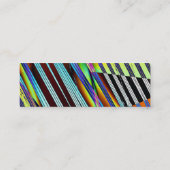 Gefragmenteerde lijnen mini visitekaartje (Achterkant)