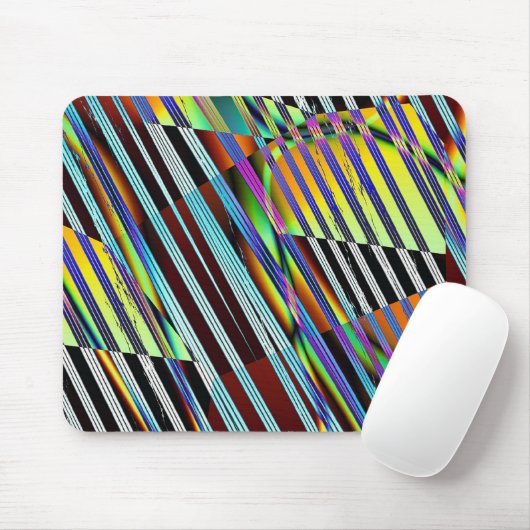 Gefragmenteerde lijnen muismat (Met muis)