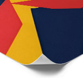 Gefragmenteerde puls: vet geometrisch ritme poster (Hoek)