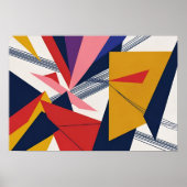 Gefragmenteerde puls: vet geometrisch ritme poster (Voorkant)