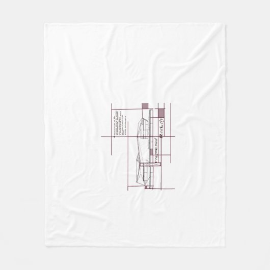 Gefragmenteerde Realiteit – Architecturale Express Fleece Deken (Voorkant)