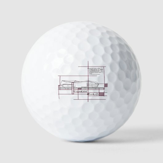 Gefragmenteerde Realiteit – Architecturale Express Golfballen (Voorkant)