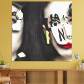 gefragmenteerde realiteit canvas afdruk (Insitu (Woonkamer))