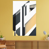 Gefragmenteerde Ruimtes Canvas Afdruk (Insitu (Woonkamer))