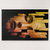 Gefragmenteerde sereniteit – surrealistisch digita legpuzzel (Horizontaal)