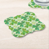 Gefragmenteerde shamrocks kartonnen onderzetters (Gekanteld)
