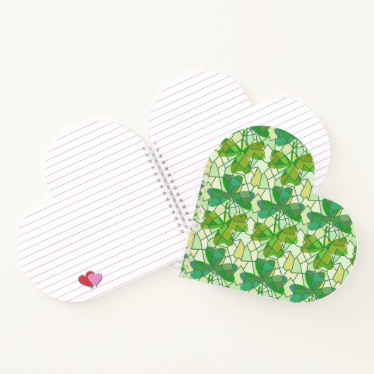 Gefragmenteerde shamrocks notitieboek (Binnen)