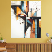 Gefragmenteerde Stad Canvas Afdruk (Insitu (Woonkamer))