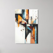 Gefragmenteerde Stad Canvas Afdruk (Voorkant)