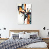 Gefragmenteerde Stad Canvas Afdruk (Insitu (Slaapkamer))