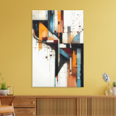 Gefragmenteerde Stad Canvas Afdruk (Insitu (Woonkamer))