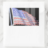 gefragmenteerde vlagstickers rechthoekige sticker (Tas)