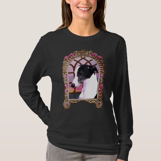 Geframede Whippet T-shirt (Voorkant)