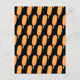 gefrituurd deeg op een stok briefkaart