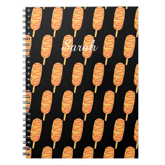 gefrituurd deeg op een stok notitieboek (Voorkant)