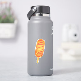 gefrituurd deeg op een stok sticker