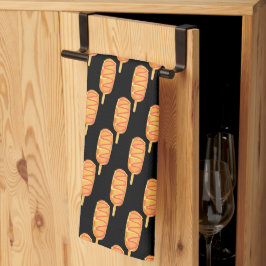 gefrituurd deeg op een stok theedoek