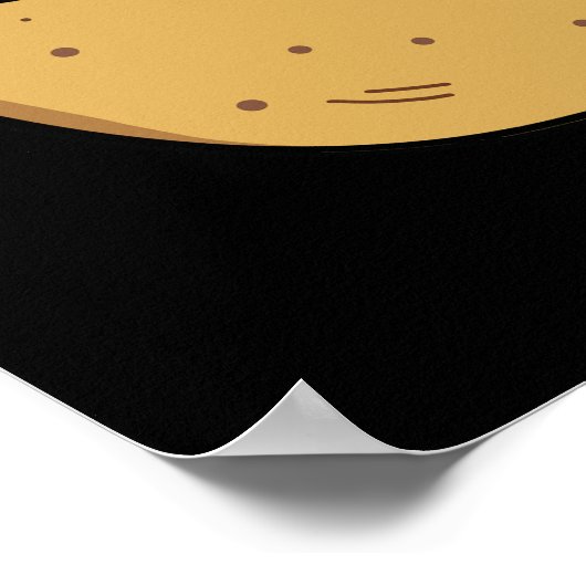 Gefrituurd En Vooroordelen Funy Fries Pun Dark BG Poster (Hoek)