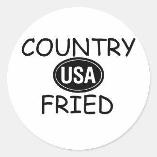 gefrituurd ronde sticker
