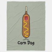 gefrituurde de worsthonden van de graanhond fleece deken (Voorkant)