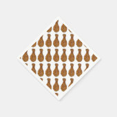 Gefrituurde Kip Been Drumstick Cookout Restaurant Servet (Hoek)