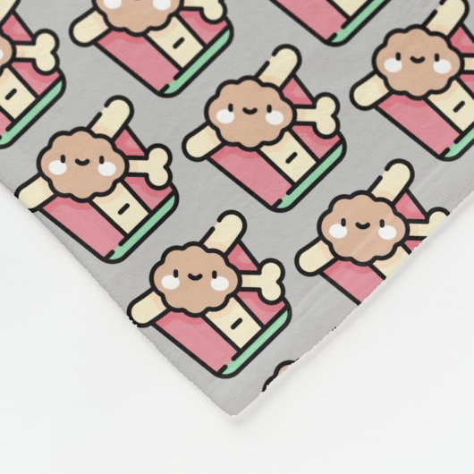 gefrituurde kip fleece deken (Hoek)