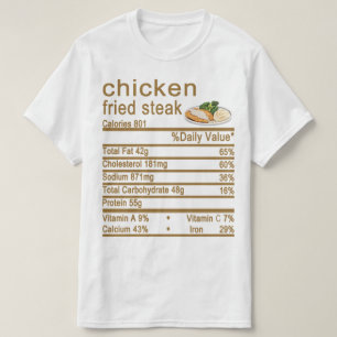 Gefrituurde kip Voeding Feetetiket T-shirt
