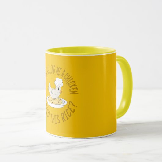 Gefrituurde kippenrijst mok (Voorkant rechts)