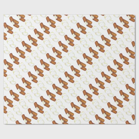 Gefrituurde Mozzarella Cheese Sticks Junk Bar Pub Cadeaupapier (Vlak)