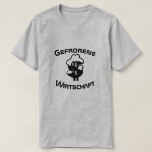 Gefrorene Wirtschaft, bevroren economie in het Dui T-shirt